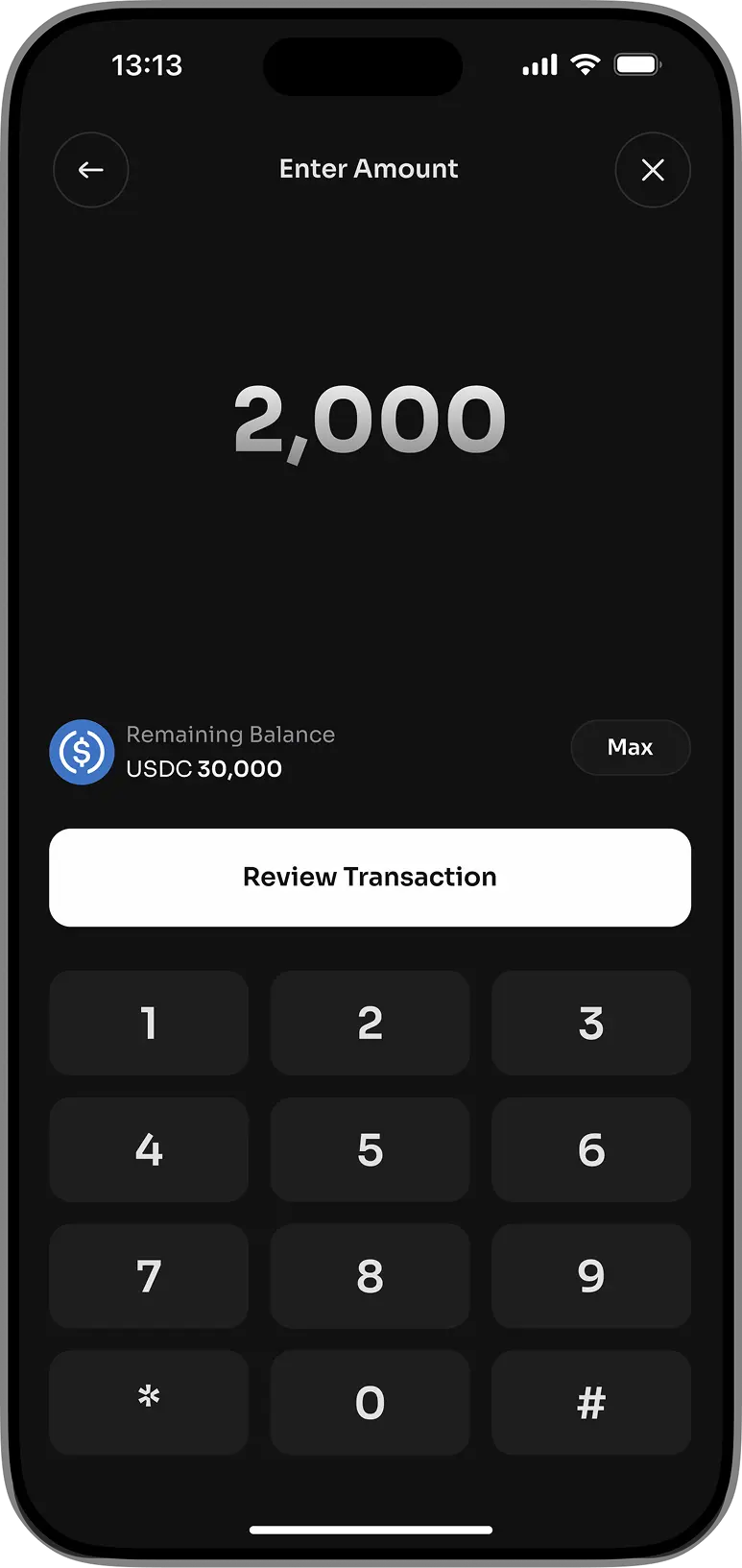 Dacryp recovery phrase screen